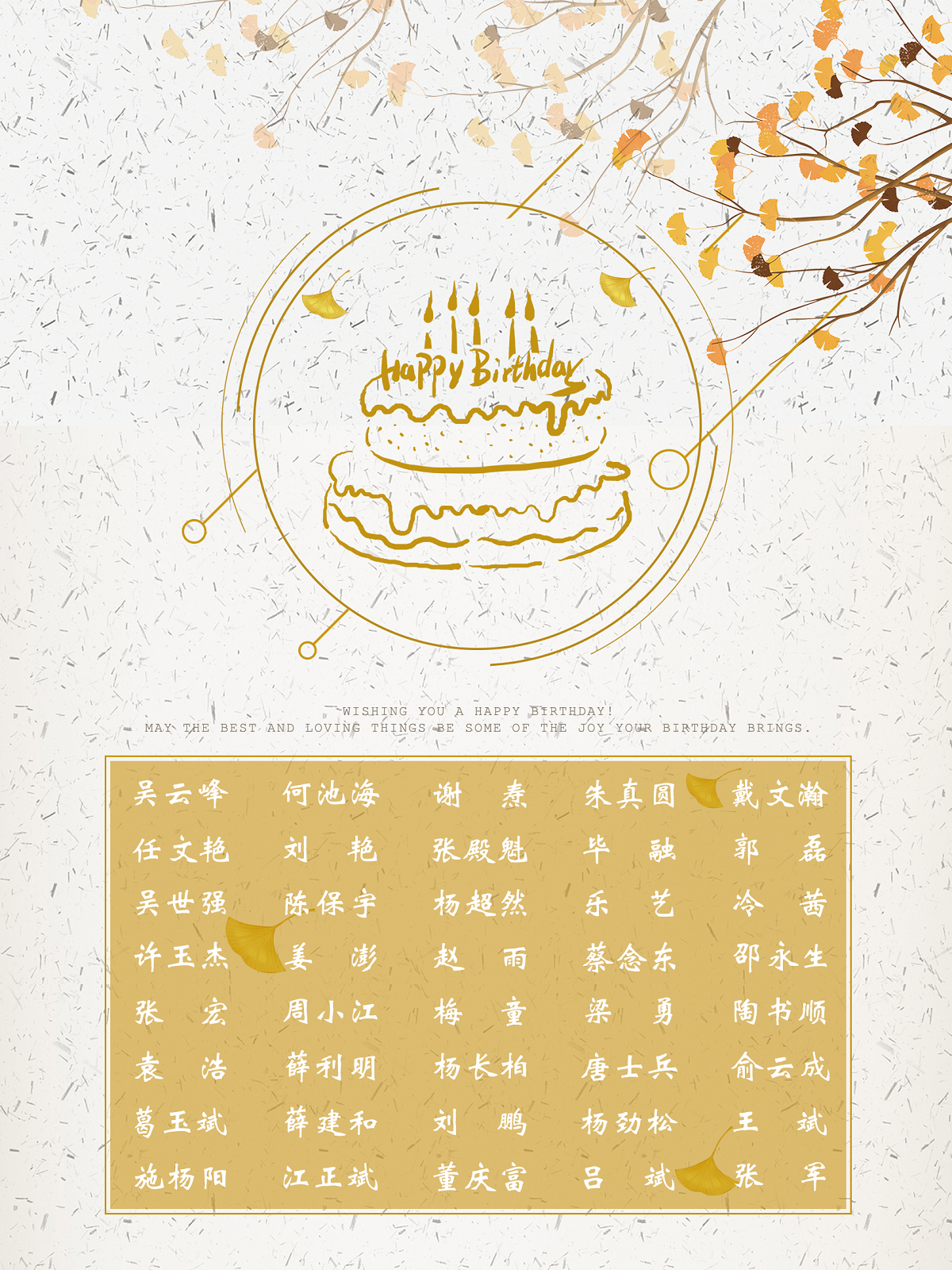 【生日祝福】恭祝9月生日的員工生日快樂！